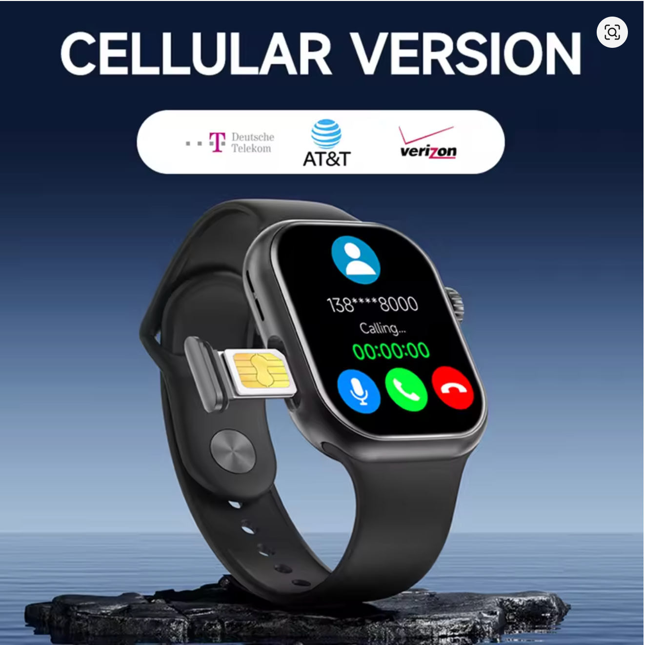 AMOLED 4G Smartwatch – Built-in Hidden Camera