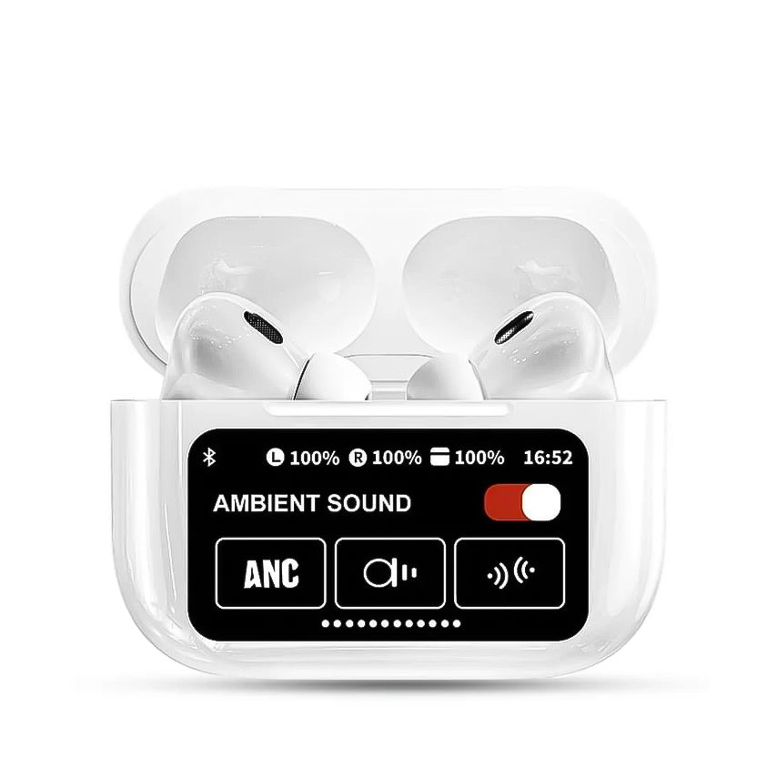 A9 Pro Touch-Screen ANC Earbuds