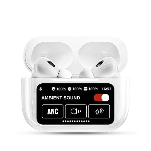 A9 Pro Touch-Screen ANC Earbuds